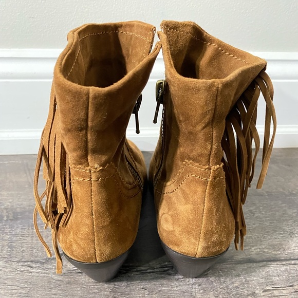 SAM EDELMAN Louie Fringe Suede Bootie - Picture 3 of 7